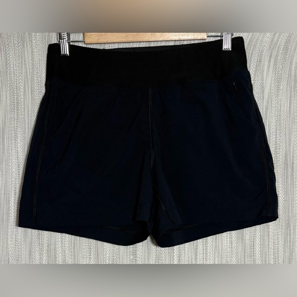 Prana Black Athletic Shorts Lightweight Elastic Waist - Picture 1 of 4